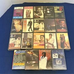 Vintage Lot of 19 Cassettes Motown R&B Soul Rhythm & Blues And More. Untested
