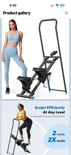 Assembled stair stepper