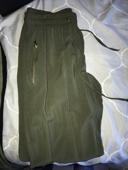 Green joggers