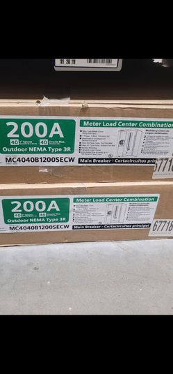 Siemans 200 amp solar rated 40 space panel