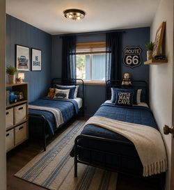 Two twin beds