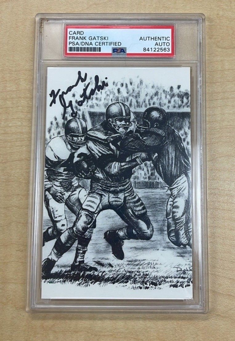Frank Gatski Signed Card PSA Certified