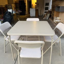 Folding Table And Chairs