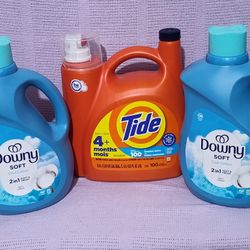 Detergente Tide Líquido & Downy 