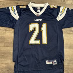 Reebok #21 LaDainian Tomlinson San Diego Chargers Navy Blue Jersey Youth Large