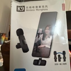 K9 Wireless Microphone USB-C Plug and Play for Smartphones, Highly Sensitive