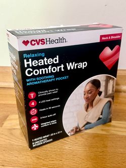 CVS Health Relaxing Heated Comfort Wrap Aromatherapy Pocket For Neck & Shoulder