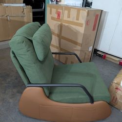 Brand New! ☑️
Super Comfy "Click Clack" Seat Upright & LaidBack Rocking Relaxing Or Gaming Chair