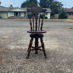 Antique Piano Chair