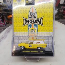 M2 '57 CHEVROLET CHEVY SEDAN DELIVERY SURF BOARD MOONEYES