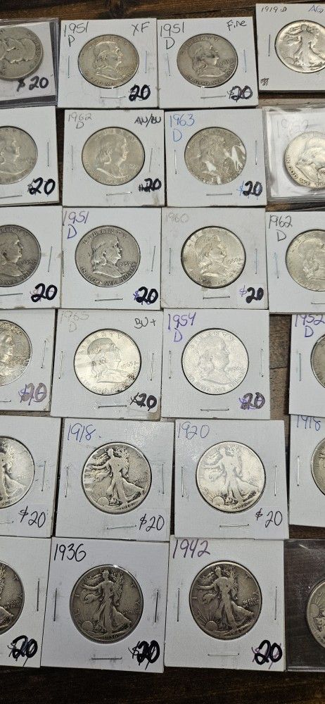 Franklin Half dollars below melt! 