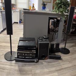 SONY Surround Sound Stereo W/ 5 Disc Changer, Amplifier & Turntable