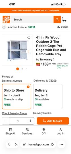 Rabbit cage wooden