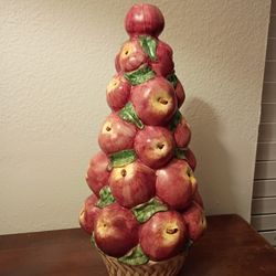 Vintage Ceramic Apple Fruit Basket