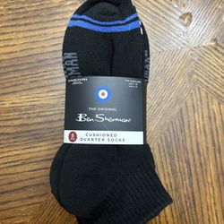 NWT Ben Sherman men’s cushioned quarter socks 8 pairs