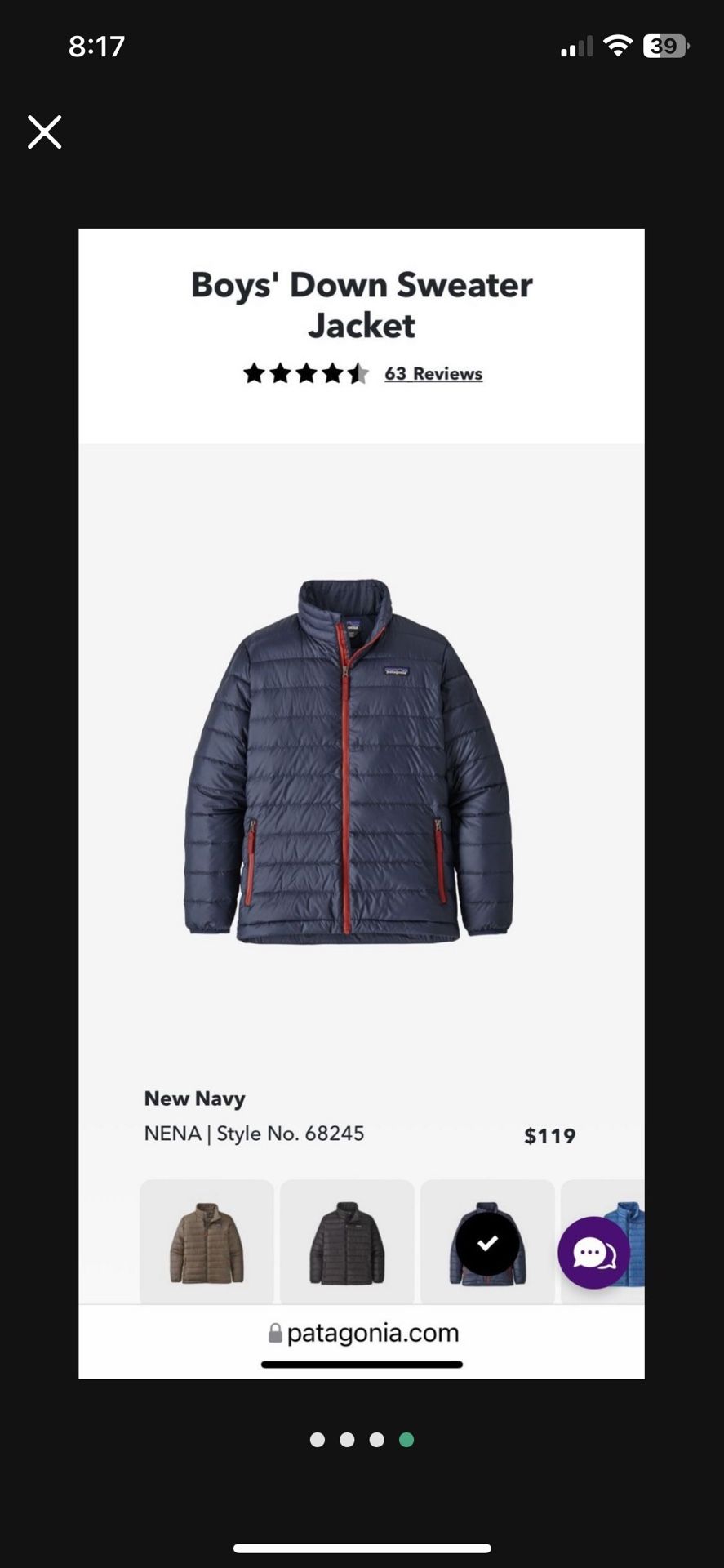 Boys Patagonia jackets For SALE 