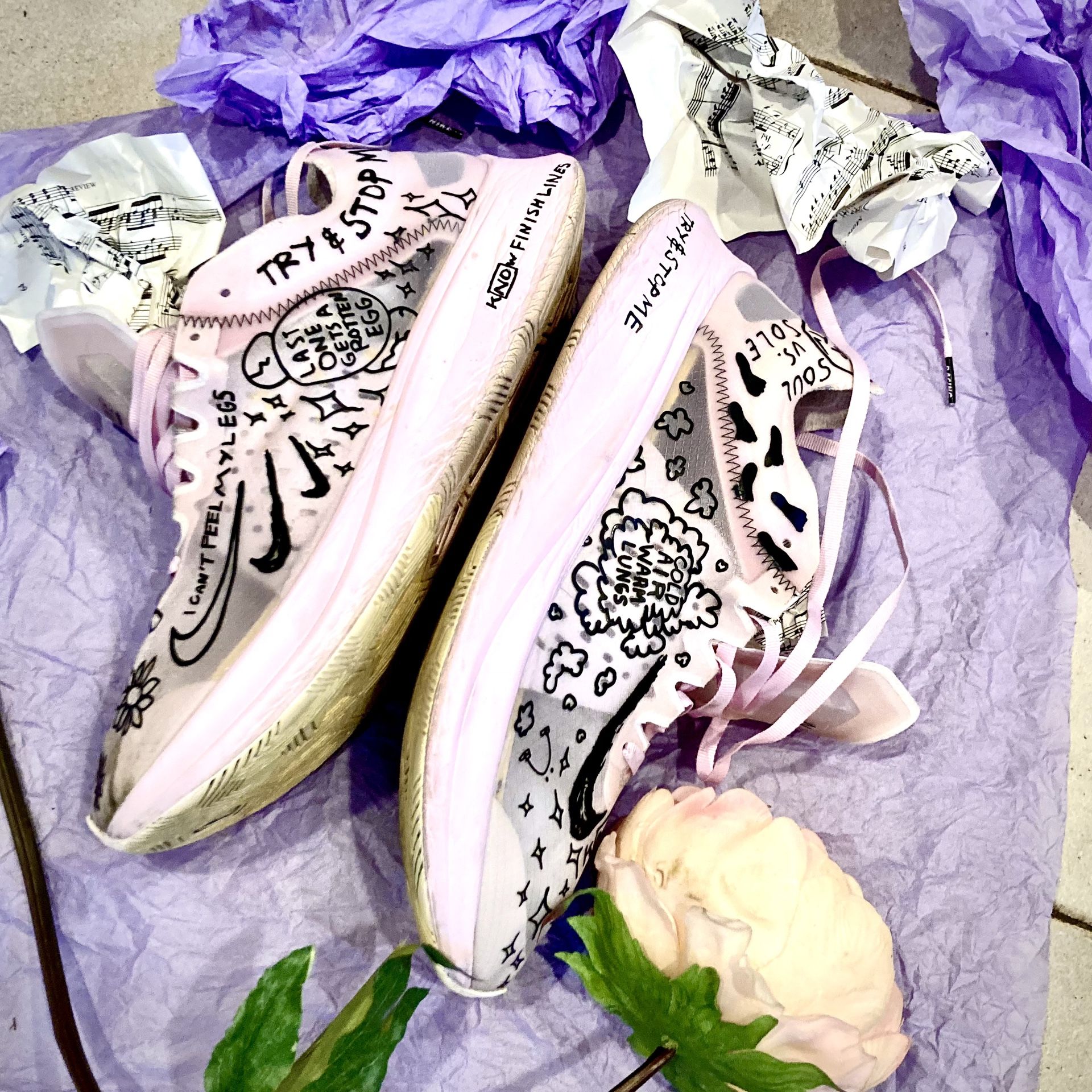 Nike Zoom ~ SP Fast Nathan Bell Limited Edition pink graffiti 