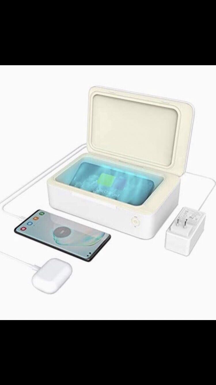 iPhone 8-13 + Samsung Sanitizer Box & Wireless Charger (iPhone/Android)- $25