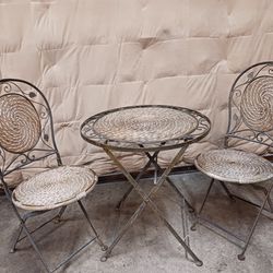 Vintage Bistro Table And Chairs 