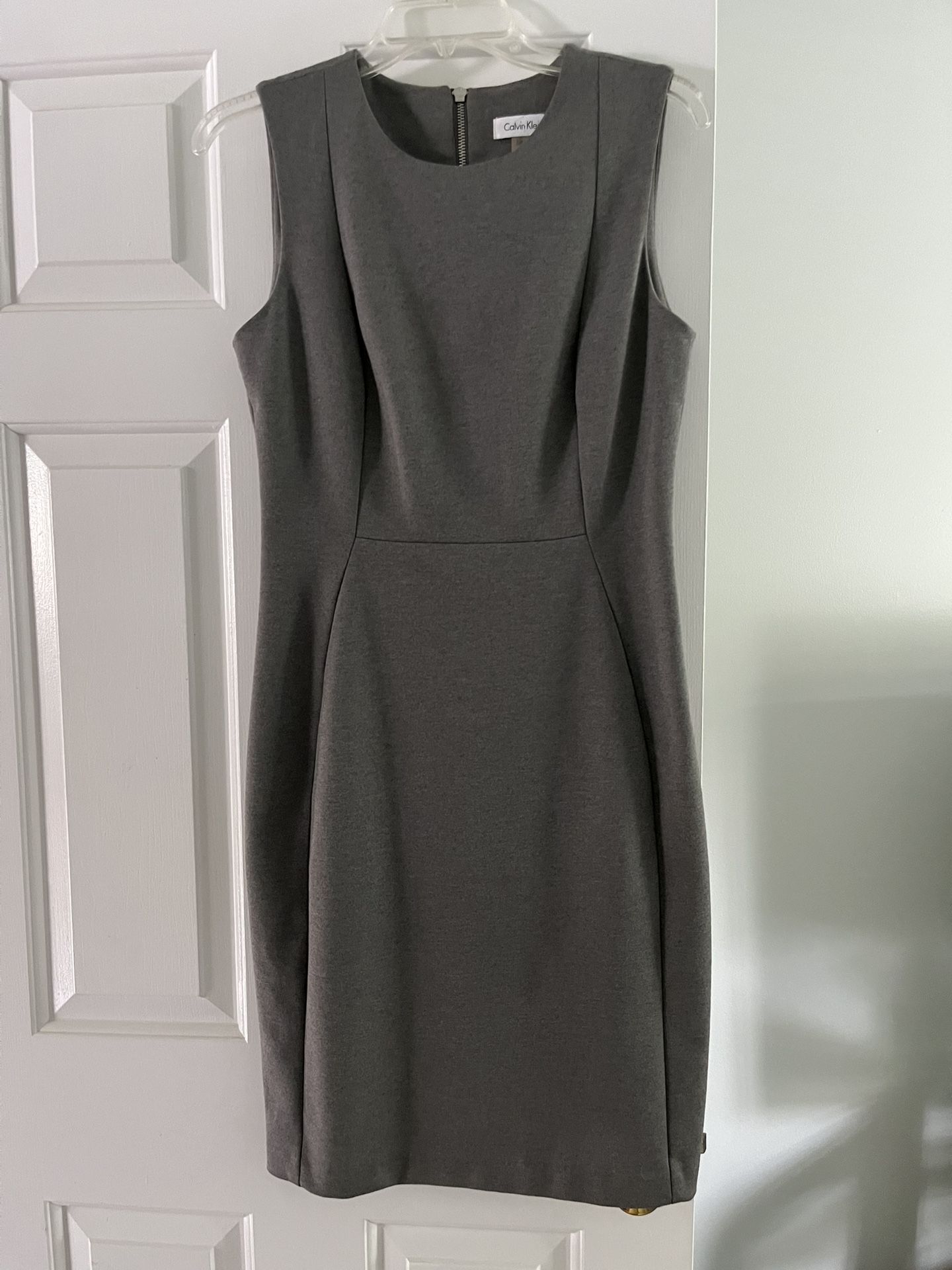 Calvin Klein Gray Career Dress
