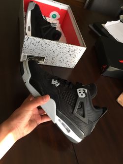 Jordan 4 Black Canvas