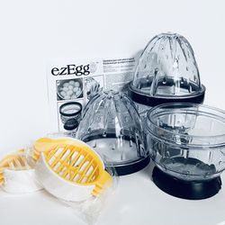 ezEgg Storage Container 2-pk with 2 FREE egg slicers! NEW!