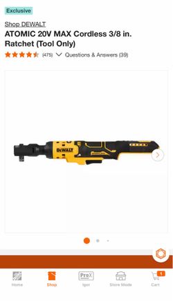 DEWALT ATOMIC 20V MAX Cordless 3/8 in. Ratchet