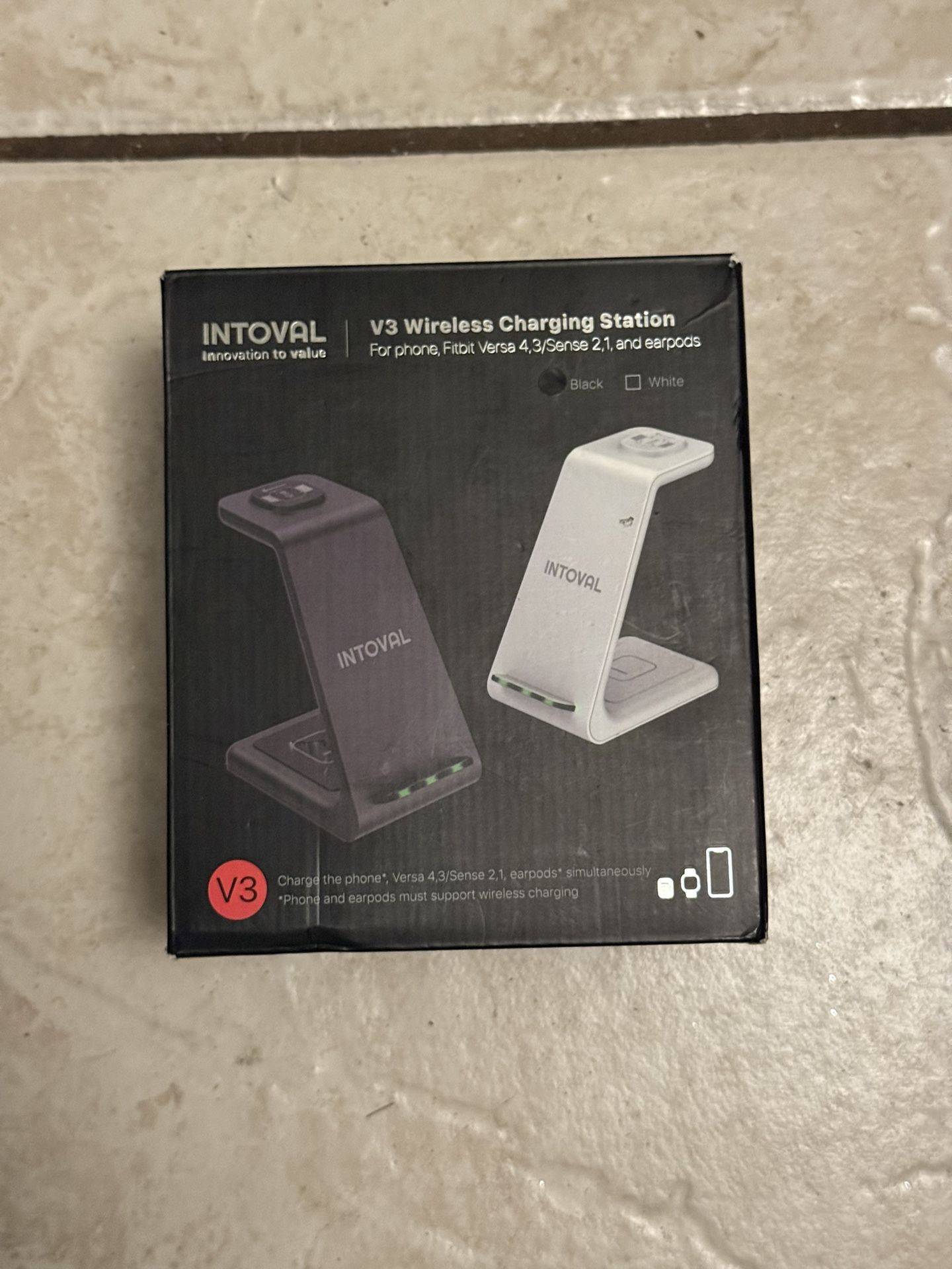 Intoval Wireless Charger,Wireless Charging Station for Samsung Galaxy Phone/Watch/Buds,Fit for Note 20/Note 10/S21/S20,Galaxy Watch 4/3,Active 2/1,Gal