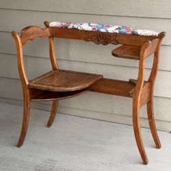 Antique Telephone Seat/Table