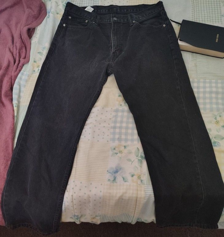 Levi Black Denim 505s 38x30