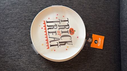 Halloween Trick or Treat Melamine Plates Set of 4