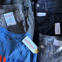New Boys Clothes Jeans, Shirts Size 12