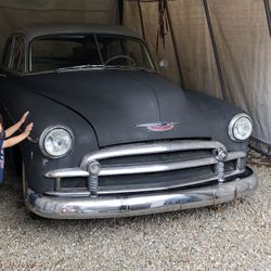 Bagged 1950 Chevy Styleline Deluxe Rat Rod