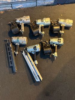 5 Hitachi pneumatic Air Guns