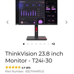 New In Box 24 Inch Lenovo Monitor