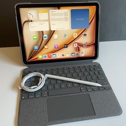 Apple IPad Air 11” ( M2 chip / 2024 Model) 512GB / 1TB with pen, Logitech keyboard & Accessories 