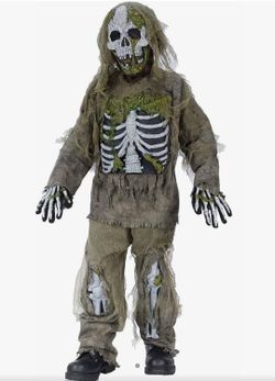 Zombie Child Costume Size SMALL- 5 To 6 Year's Old