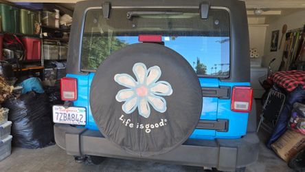 Life is good jeep wheel cover