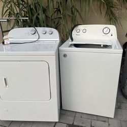 Washer and dryer.  Gas dryer