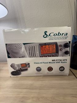 Brand New Cobra MR F77W GPS Marine Radio Class D VHF