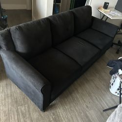 All Black Couch 