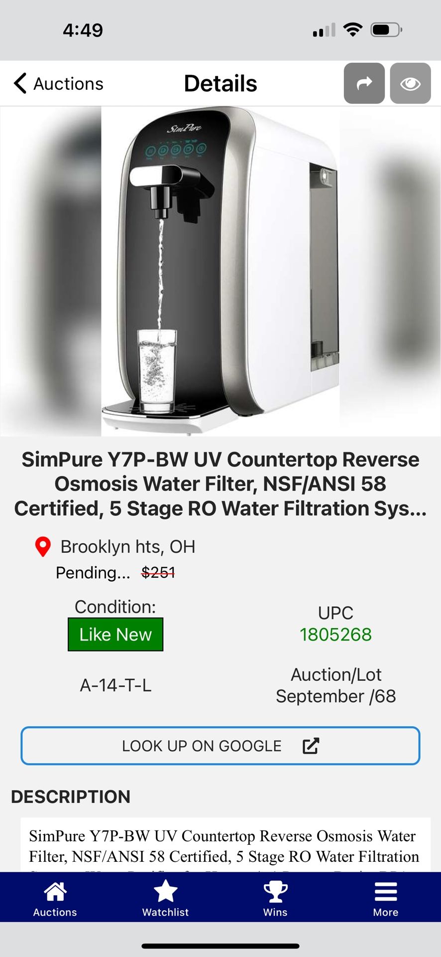 Reverse Osmosis Water System 