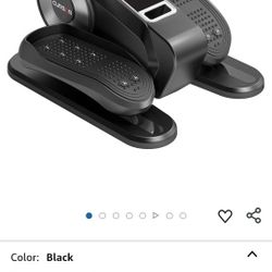 Under Desk Elliptical Machine, Electric Seated Pedal Exerciser, Mini Ellipse Leg Exerciser with Remoter, 12 Level Speeds, Forward & Reverse Direction,
