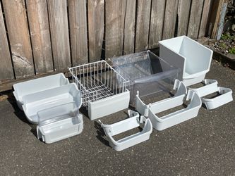Refrigerator (freezer) drawers and shelves