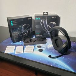 New EPOS H6Pro, Closed Acoustic Gaming Headset, Over-Ear, Lightweight, Lift-to-Mute, For Xbox, PS4, PS5, PC/Windows, Accessories (Black)