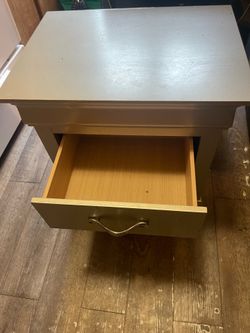 Silver nightstand