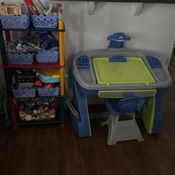 Desk And Pencil Organizer And Toys 