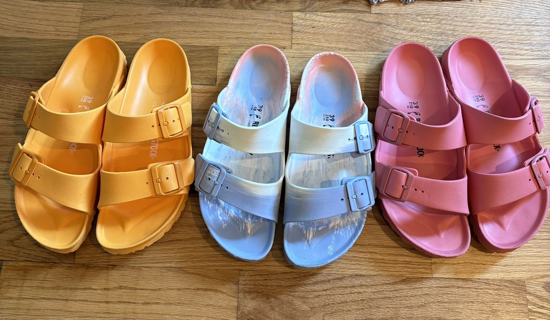 Birkenstock Eva 3 Pairs Size 39
