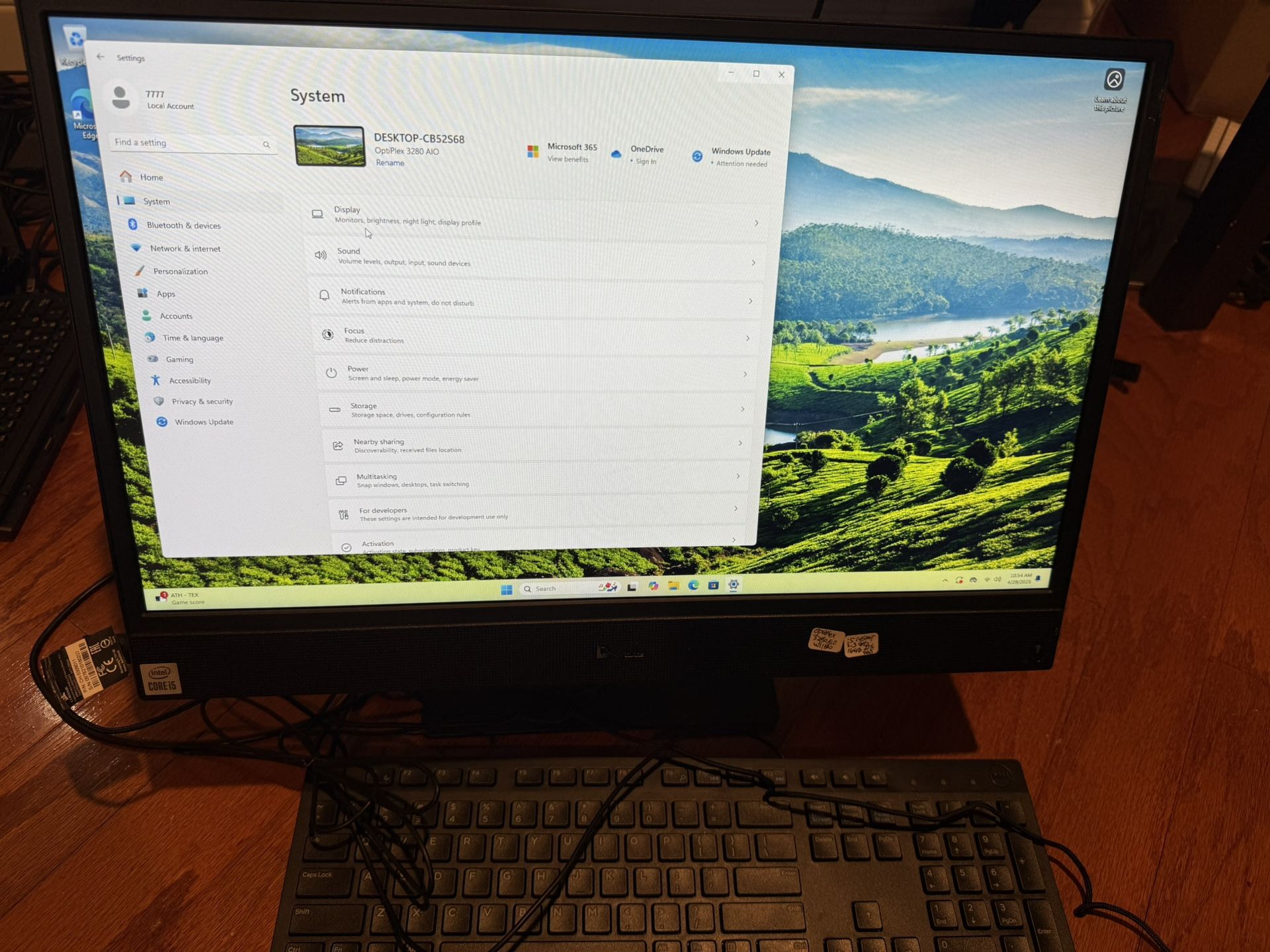 Dell optiplex 3280 Aio i5 (contact info removed) 16gb 256gb ssd window11 pro with power adapter and keyboard