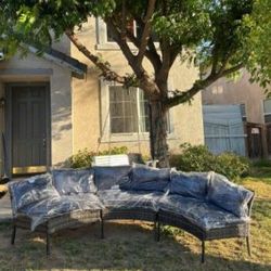 🚚🆕 Brown Patio Furniture Set Curved Patio Set Brand New In The Box Two Colors Available Patio Furniture Brand New 🚚🆕🆕🚚